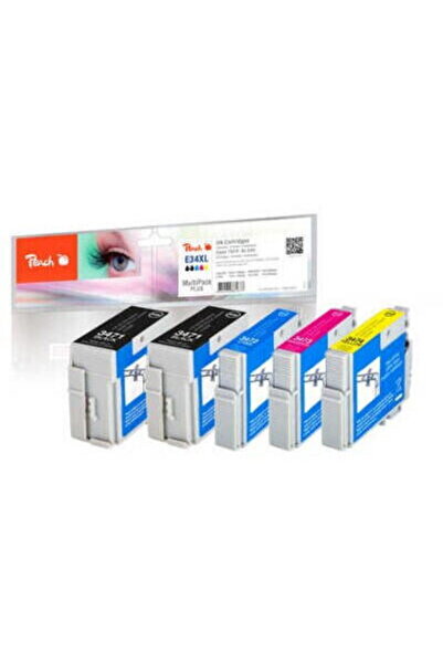 Peach Set de 5 cartușe de cerneală, Piersică, pentru Epson WF-3700/3720DW/372...