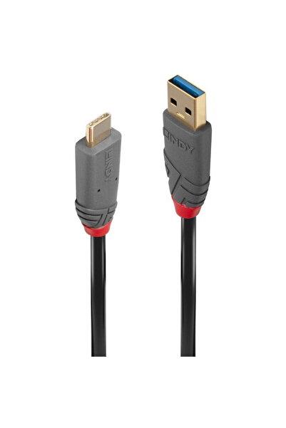 LİNDY Cablu USB 3.2 Tip A - USB-C LY-36912, 1,5 m, 10 Gbps, 5 A, PD
