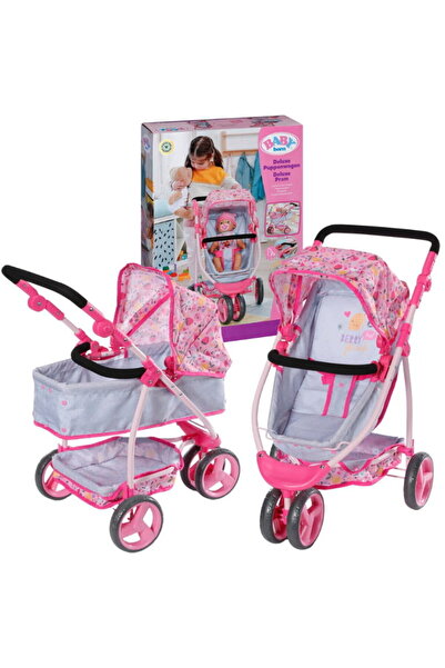 Zapf Carucior pentru papusi, Baby born, Carucior deluxe, Maner reglabil 46-77...