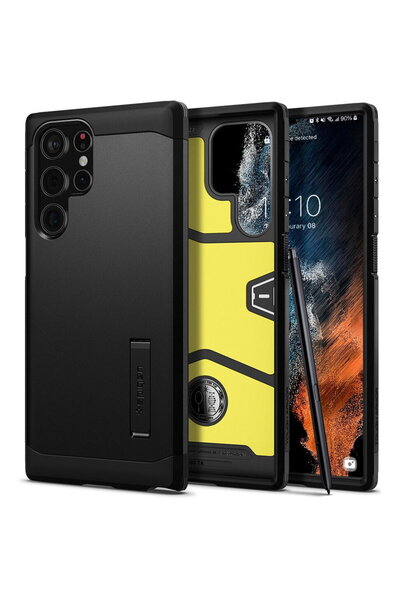 Spigen Husă Galaxy S22 Ultra 5G Tough Armor Black - ACS03923