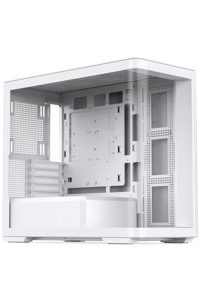 jonsbo Carcasa PC D300 Midi-Tower, 270 de grade, sticlă securizată - alb