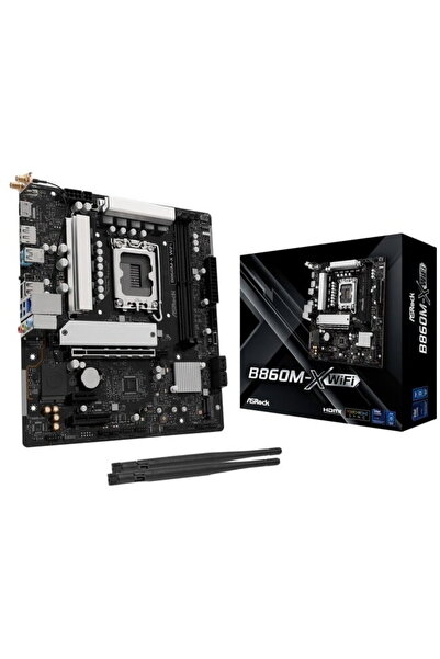 ASROCK B860M-X WIFI, LGA1851, 2xDDR5, 128GB, Micro-ATX