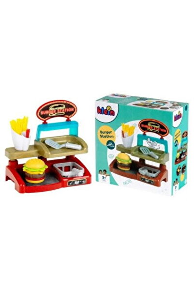 Klein Jucarie creativa Set de joaca Burger Shop, 6 piese, 22.5x13x23cm, pentr...