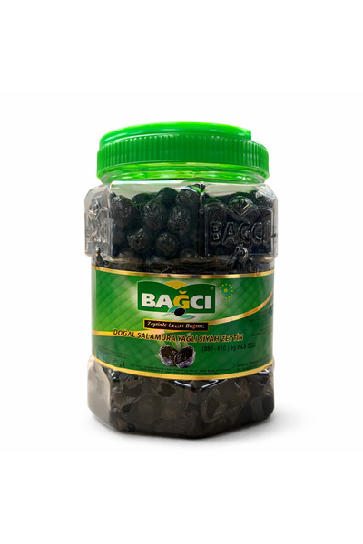 Bağcı Doğal Salamura Yağlı Siyah Zeytin 1400g