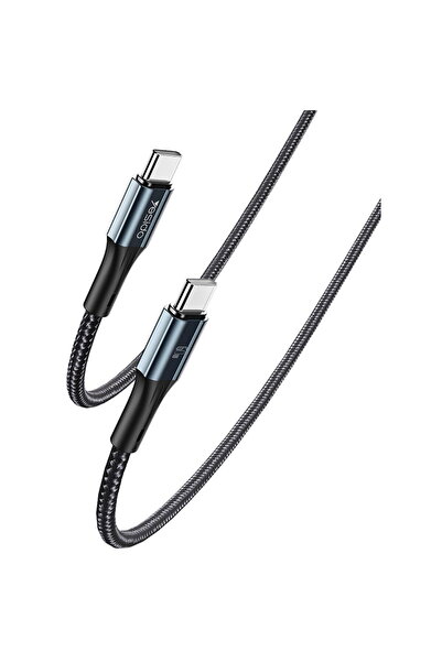 Yesido Cablu de Date Type-C la Type-C, 3A, 60W, 480Mbps, 1.2m - (CA96) - Negru