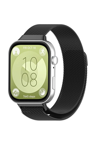 Techsuit Curea pentru Huawei Watch Fit 3 - Curea de ceas (W009) - Negru