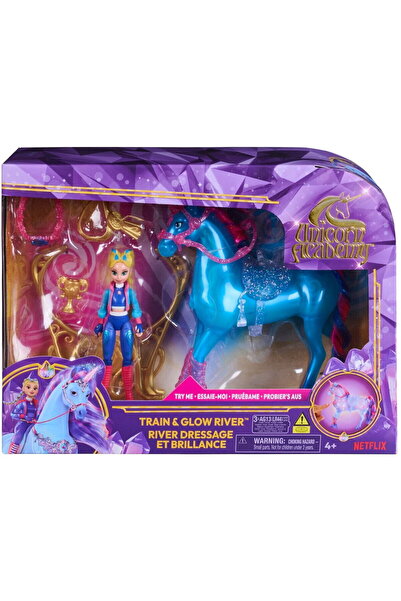 Spinmaster Set figurine Spin Master Unicorn Academy - unicorn River și păpușa...