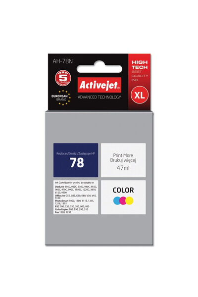 ActiveJet Cartus Imprimanta COMPATIBIL AH-78N for HP printer, HP 78 C6578D re...