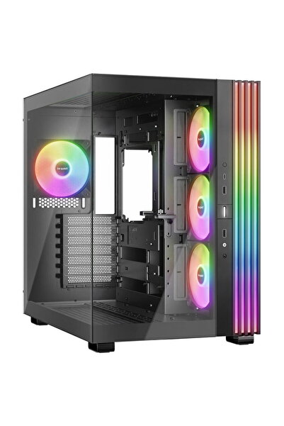 Be Quiet! Carcasa taci! Baza Lumina 600 LX Neagra, Turn Mijloc, sticla securi...