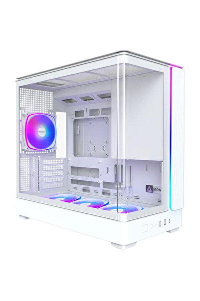 MONTECH Carcasă PC mATX - KING 15 PRO (W) - 4 x 120 mm A-RGB, USB-C MONTECH-K...