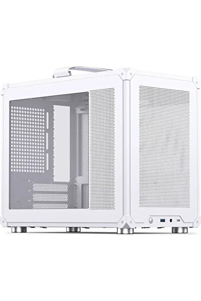 jonsbo Carcasa PC C6 MAX PC-, Mini-, Micro-ATX, Sticlă securizată - Alb