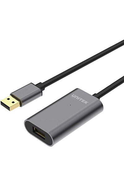 ALDER Cablu prelungitor USB, 5 m, gri