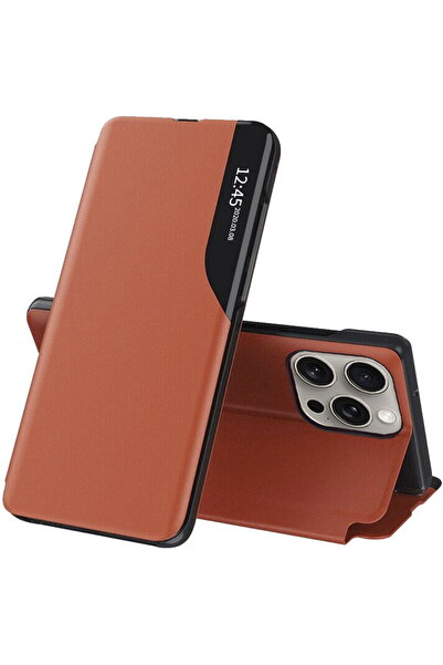 Techsuit Husă pentru iPhone 15 Pro - Seria Techsuit eFold - Portocalie