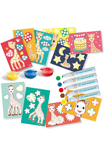 SES Creative Set de desen - Colorează și pictează Girafa Sophie