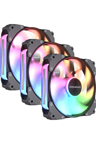Cougar Set 3 Ventilatoare, Gaming, Negru