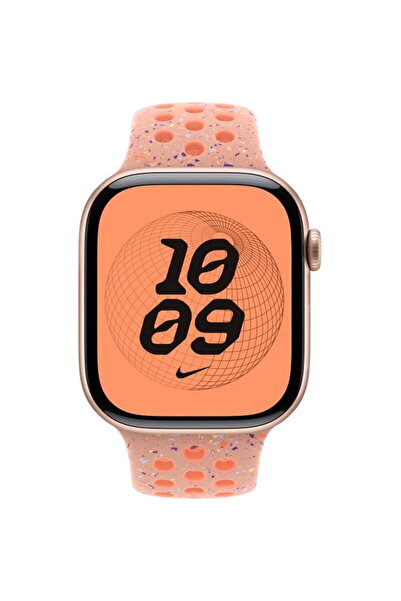 Apple Curea Smartwatch MGC64ZM/A pentru Watch 46mm, Nike Sport Band, S/M (Roz)