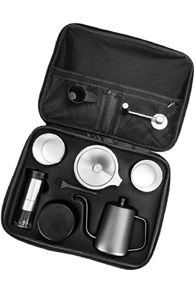 AutoFamily AUTO FAMILY 5Pcs Premium Portable Pour-Over Coffee Maker Set – Complete Travel Brewing Kit
