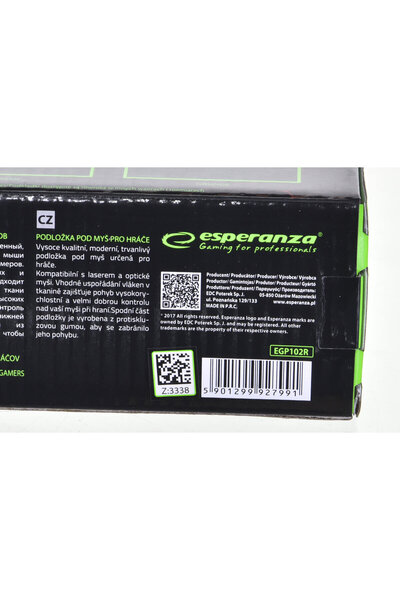 ESPERANZA Mouse Pad Gaming Esperanza EGP101K (Negru/Rosu)