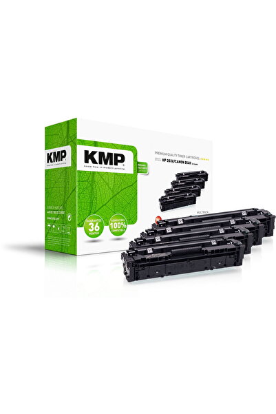 KMP Printer toner Set of 4 toners H-T246VX, black, 3200 pages Schwarz, 2500 p...
