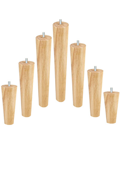 turanahşap Ξύλινο κωνικό πόδι- Πόδι βάσης, πόδι καναπέ, πόδι επίπλου - Μήκος:...