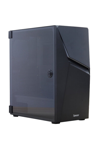 Spacer Carcasa THUNDER, Mid-Tower, fara sursa, ATX, Black