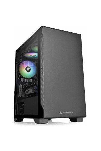 THERMALTAKE Carcasa PC S100 Sticlă securizată Negru