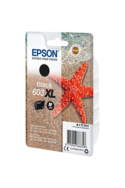 EPSON C13T03A14010 Ink Cartridge, Black