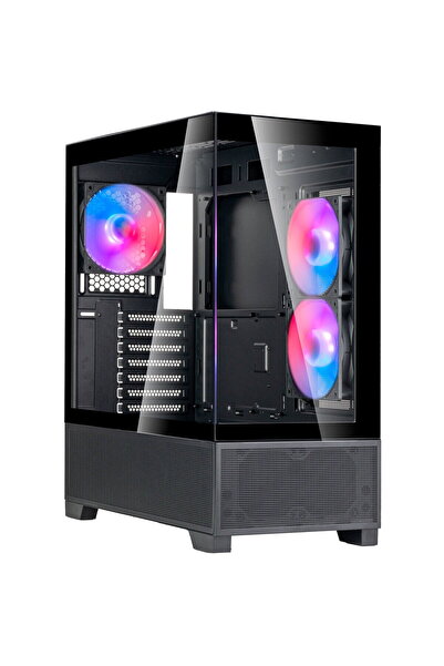 SilverStone Carcasa PC Technology Lucid 05 (negru, 270) °   design cu sticlă ...