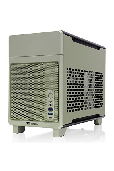 THERMALTAKE Carcasa PC Carcasa ATX Semi-tower TR100 Mini Tower, Verde, dimens...