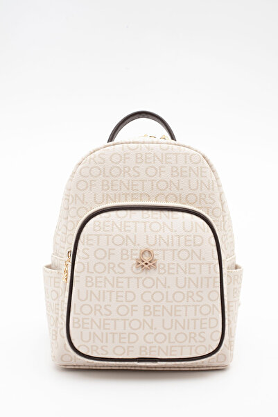 United Colors of Benetton Benetton Women's Backpack Bag Si Beige-Brown Bnt1765