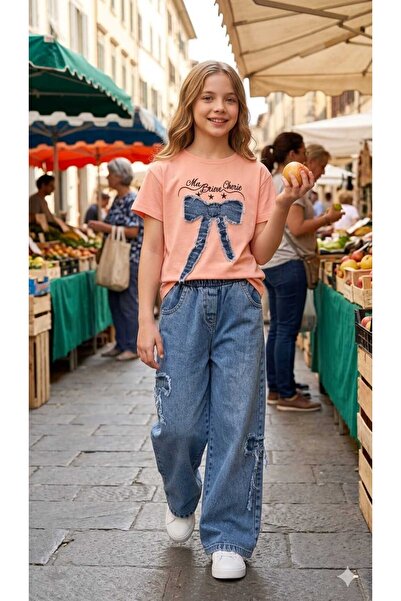 NURTOPU Σετ για κορίτσια, 2τμχ κάτω και 2τμχ πάνω, ύφασμα Βαμβάκι τεμαχίων, τ...