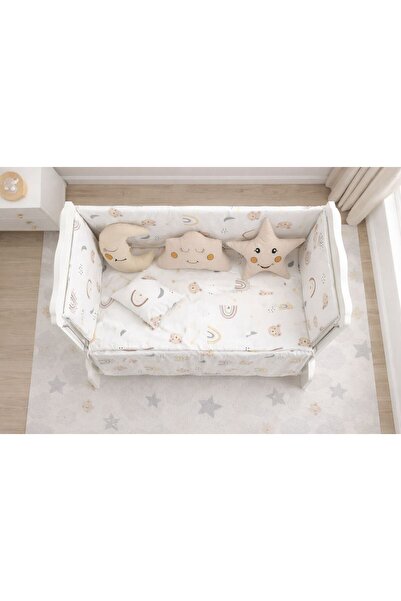 BANANA BABY MIRIL 10 PARÇA YILDIZ AY BULUT OYUNCAKLI DÖRT TARAF KORUMALI FERM...