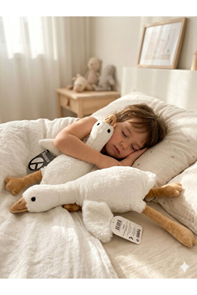 TIGOES Sevimli Peluş Uyku Arkadaşım Kaz 50 cm Uçan Kaz Morton Uyku Yastığı