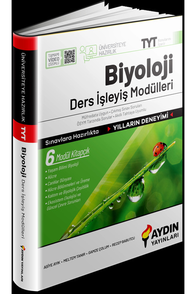 Aydın Yayınları Aydın Yayınları Üniversiteye Hazırlık Tyt Biyoloji Ders İşley...