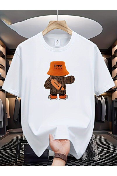 Let's Wear Δωρεάν Μπλουζάκι Unisex Premium με Στάμπα Happy