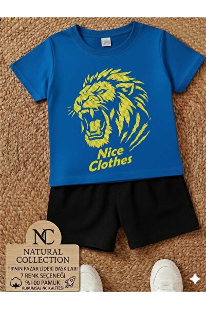 Nice Clothes Tricou și pantaloni scurți de vară pentru copii, unisex (imprime...