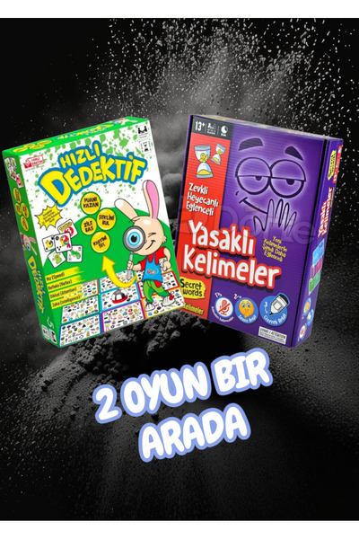 HBNC 2’li Eğlenceli Aile Oyunları Seti – Hızlı Dedektif & Yasaklı Kelimelerl