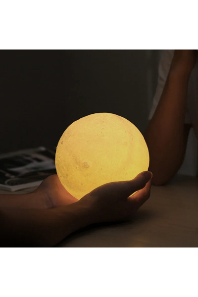 Zenorius Φωτιστικό Νυκτός LED Σελήνης – Φως Ατμόσφαιρας, Χαλαρωτικός Σχεδιασμ...