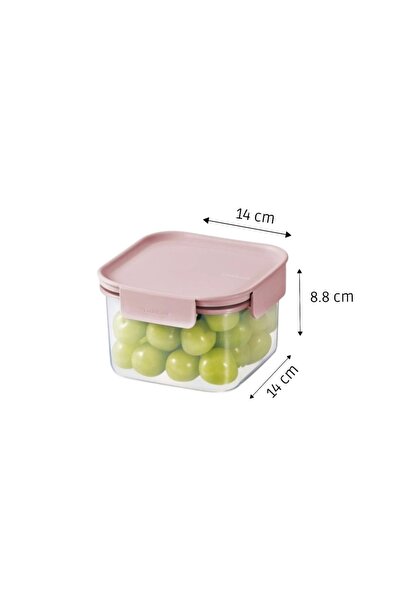 locknlock Classic Plus Square Food Container 860ml (PACK of 2) – Pink, Airtight & BPA-Free
