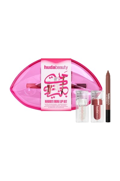 Huda Beauty هـدى بيوتـي مجموعة حبيبتي للشفاه 2025 - 3 قطع
