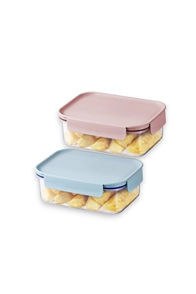 locknlock Classic Plus Rectangle Food Container 420ml (PACK of 2) – Airtight Leakproof & BPA-Free