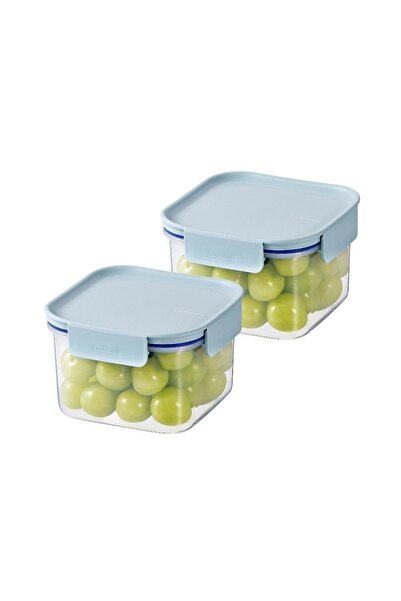 locknlock Classic Plus Square Food Container 860ml (PACK of 2) – Mint, Airtight & BPA-Free