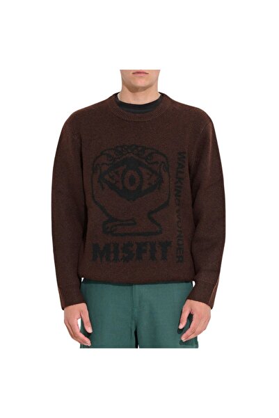 Misfit WALKING WONDERS Πλεκτό Τοπ Καφέ XL