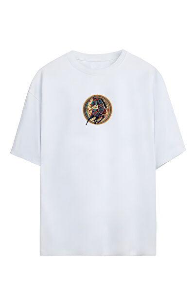 SVART WEAR Μπλουζάκι Unisex με σχέδιο Ethnic Horse, 100% βαμβακερό παιδικό μπ...