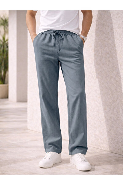 TheSeason Ανδρικό παντελόνι jogger Sis Blue με ελαστική μέση και άνετη εφαρμογή