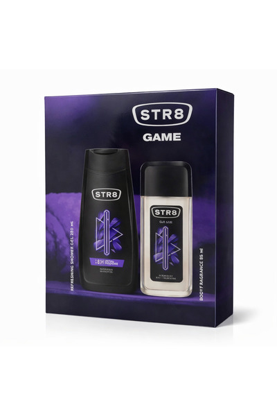 str8 STR8 Ανδρικό Σετ Δώρου, Game – Αφρόλουτρο 250 ml & Άρωμα Σώματος 85 ml