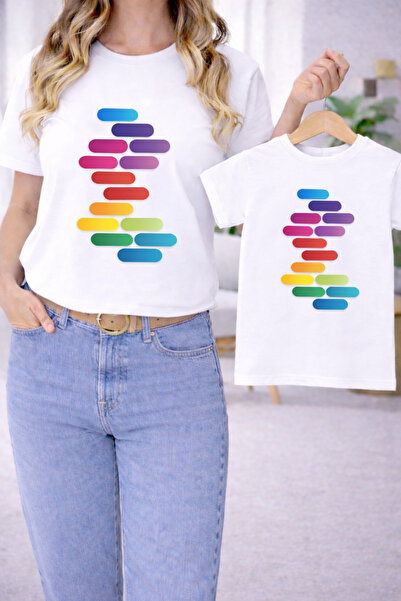 VODEXA Majka Unisex Dječja Kombinacija Oversize T-Shirt Majica za Dvojicu BOJ...