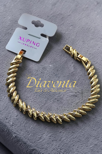 DİAVENTA TAKI VE AKSESUAR سوار Xuping VIP - سوار ذهبي من Xuping موديل Arpa Je...