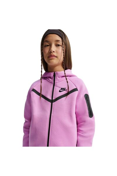 Nike Παιδικό φούτερ G NSW TCH FLC HD FZ LS - PD - HV8695503