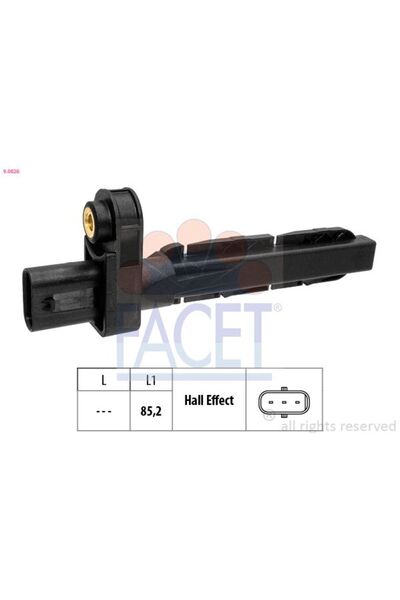 Hella HEL 6PU 013 122-801 KRANK DEVIR SENSORU 13627806782